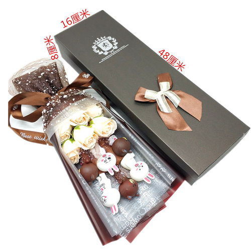 布朗熊卡通公仔娃娃玩偶花束禮盒女生生日禮物小熊黑科技產品禮物